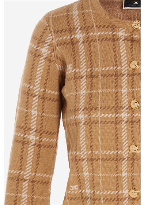 Cardigan Tartan Elisabetta Franchi ELISABETTA FRANCHI | Maglieria | MK62A16E2AC5